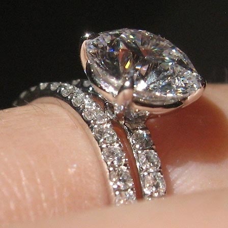 Pave Diamond Engagement Ring